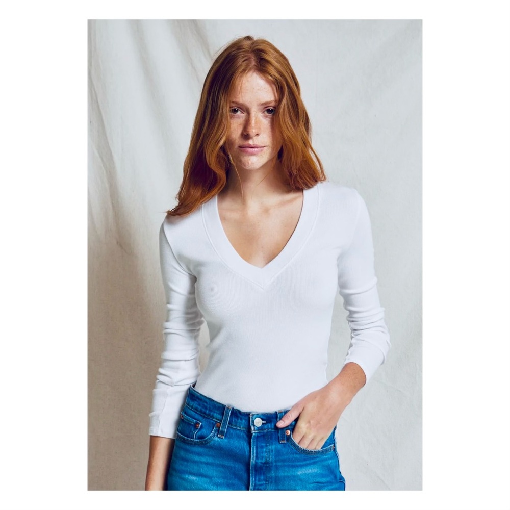perfectwhitetee Gray Long Sleeve Top - Picture 2 of 3